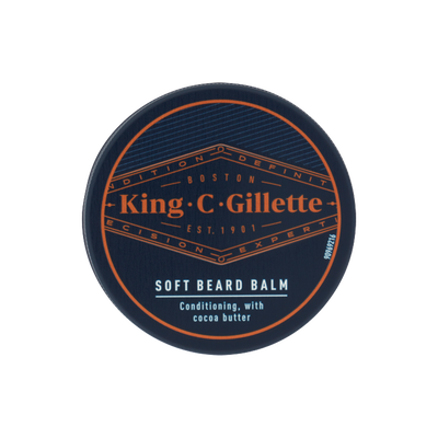 Gillette King C. Balsamo Delicato da Barba con Burro di Cacao, Olio di Argan, Burro di Karit&eacute; 100 ml