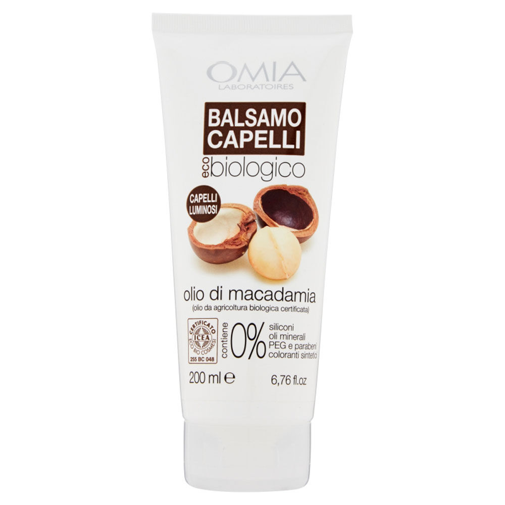 Omia Ecobiologico Olio di Macadamia Balsamo 180 ml, , large