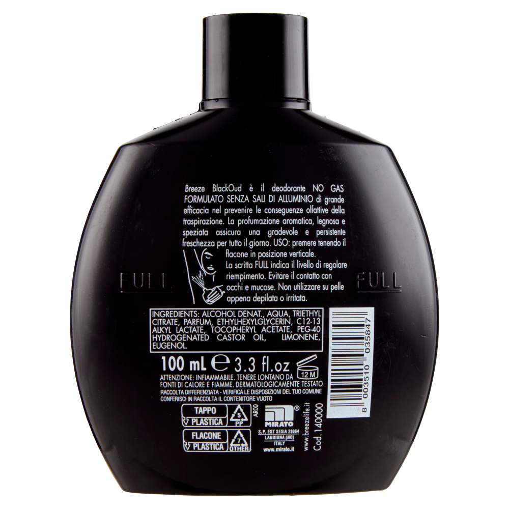 Breeze BlackOud Deodorante Profumato 48h 100 mL, , large