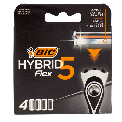 Bic Hybrid Flex 5 Ricariche 4 Pezzi