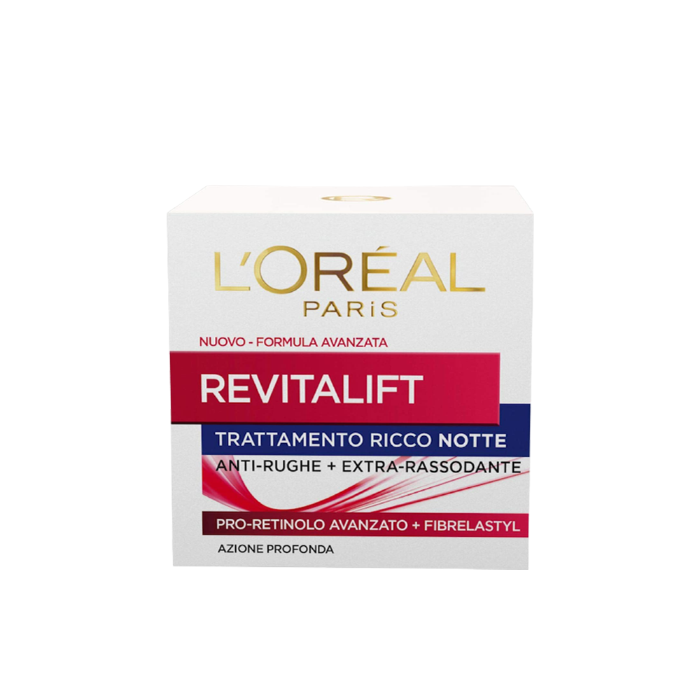 L'Oréal Paris Revitalift Trattamento Notte Anti-Rughe + Extra-Rassodante 50 ml, , large