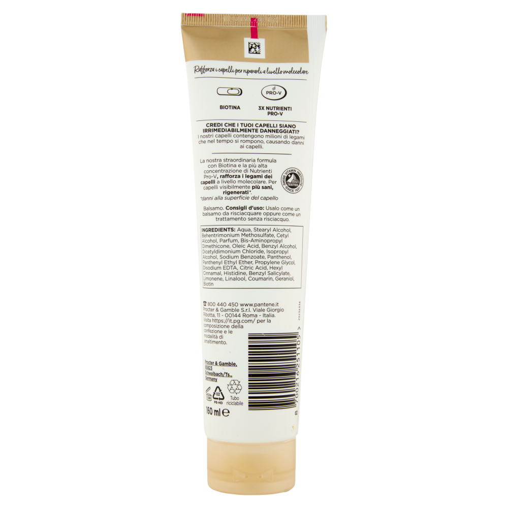 Pantene Miracle Bond Repair Balsamo 160ml	, , large
