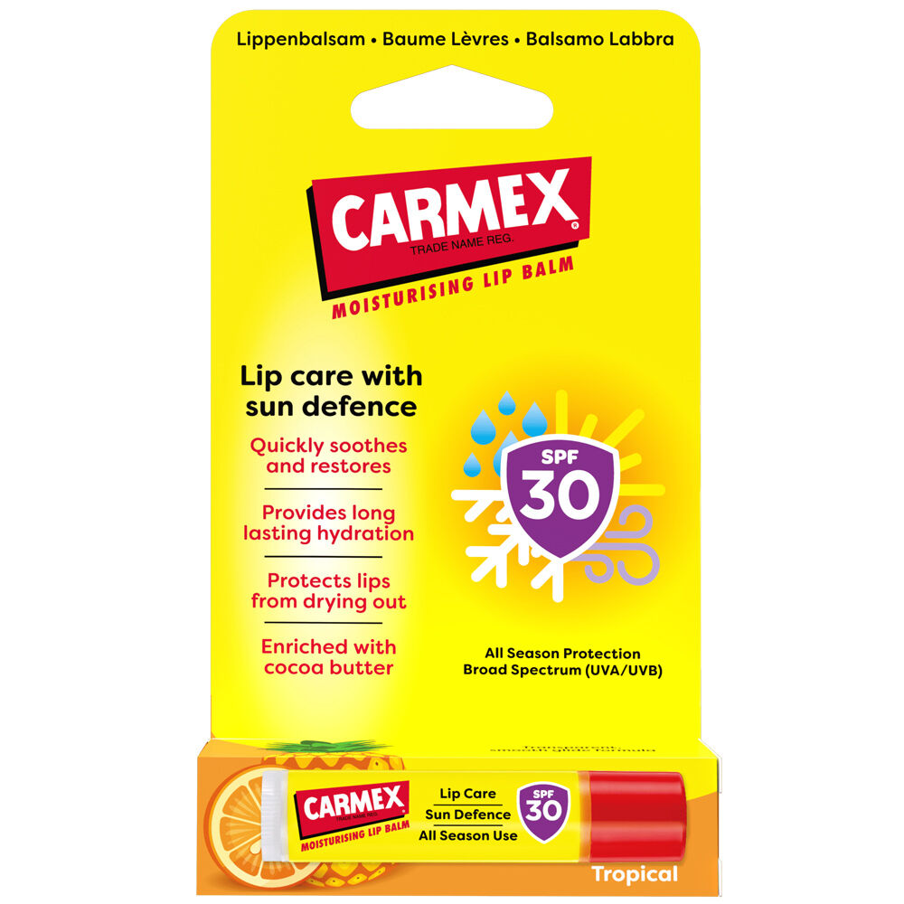 Carmex Sun Defence Tropical SPF30 4,25g, , large