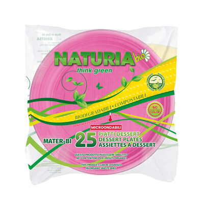 Aristea Natura Bio Piatti Fucsia 25 Pezzi