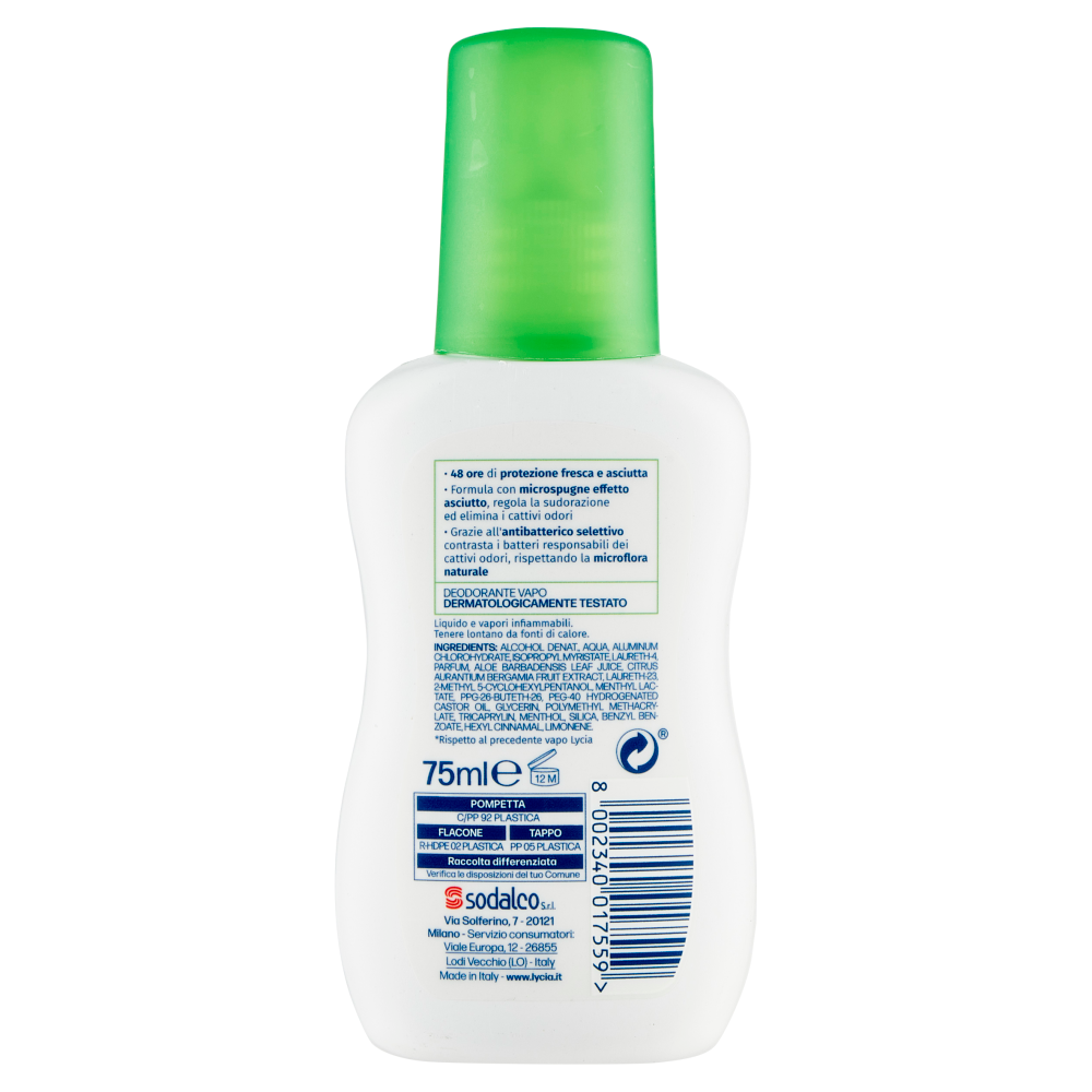Lycia Fresh Energy Deodorante Vapo 75 ml, , large