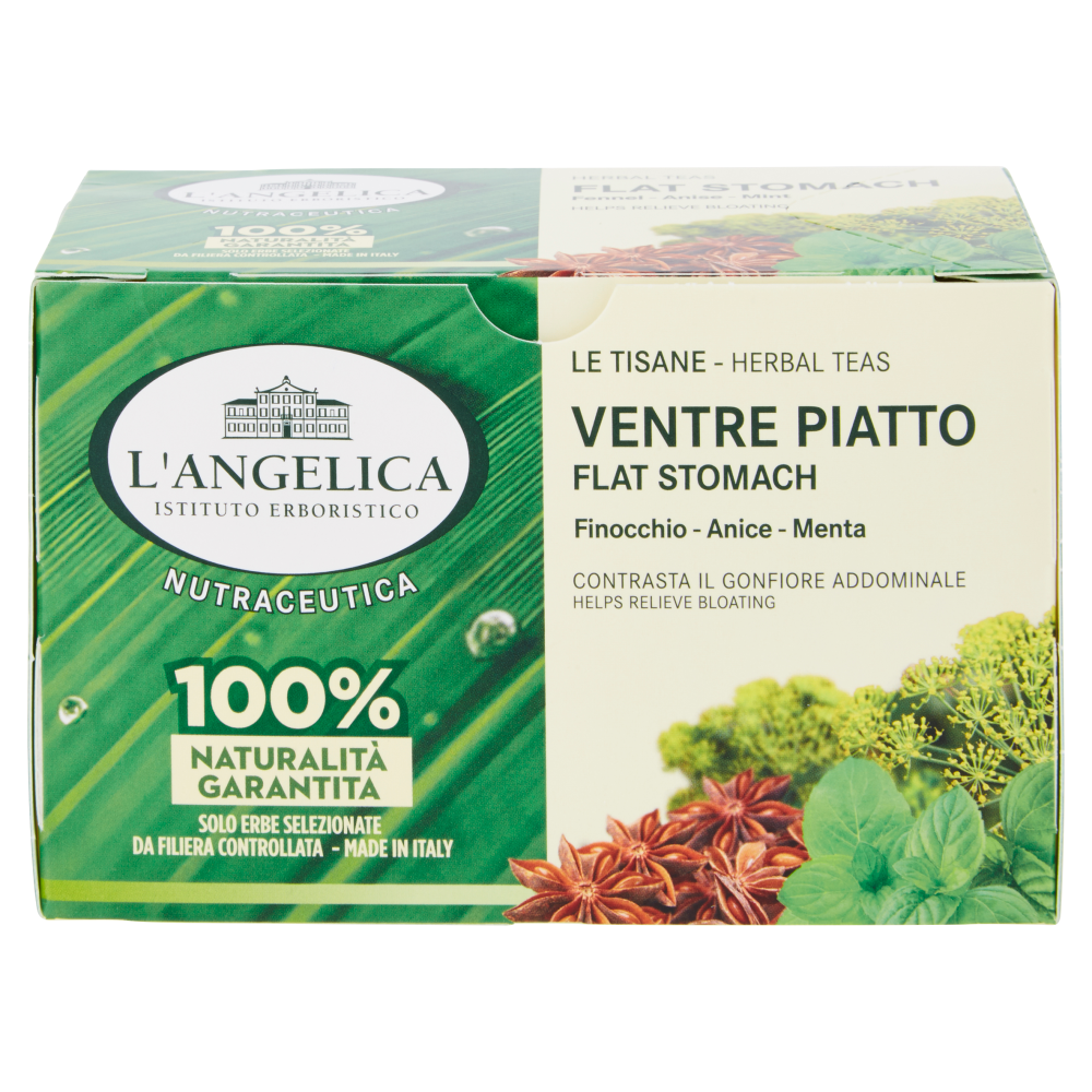 L'Angelica Nutraceutica le Tisane Ventre Piatto 20 Filtri 40 g, , large