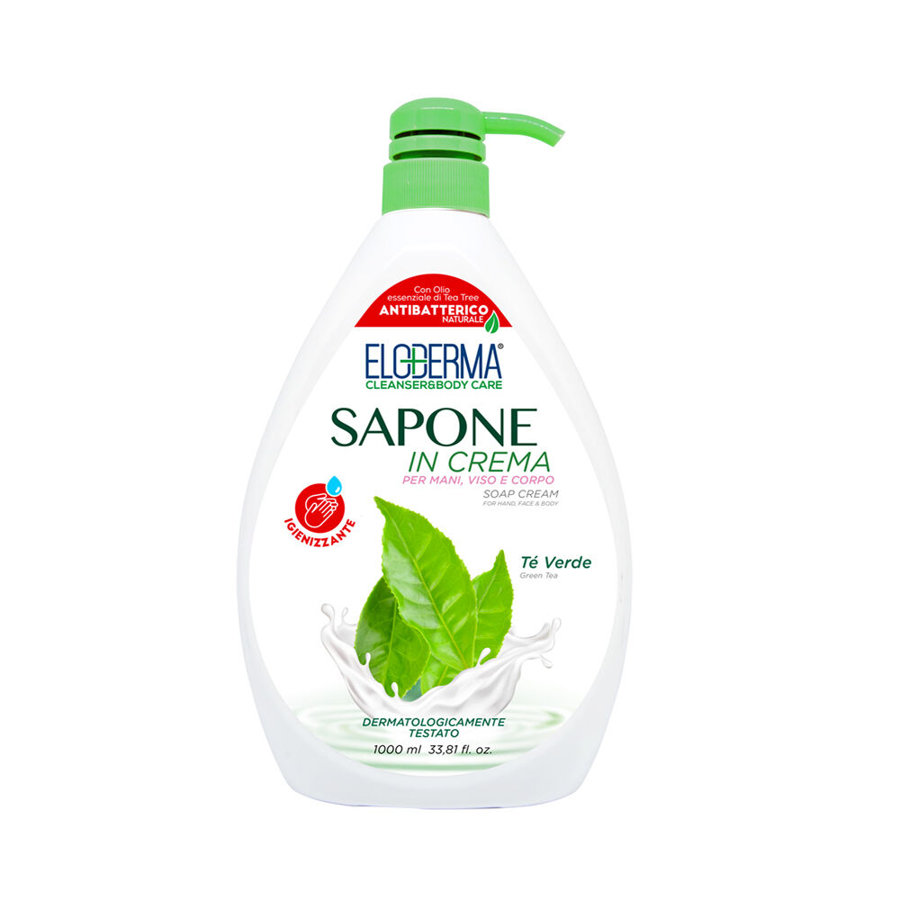 Eloderma T&eacute; Verde Sapone Liquido 1000 ml, , large