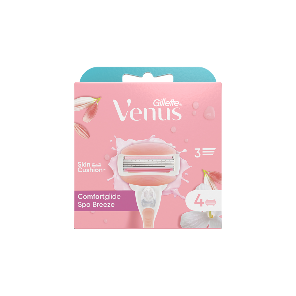 Gillette Venus Comfortglide Spa Breeze Ricambi x4	, , large