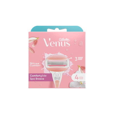 Gillette Venus Comfortglide Spa Breeze Ricambi x4	,  Gillette Venus Comfortglide Spa Breeze Ricambi x4