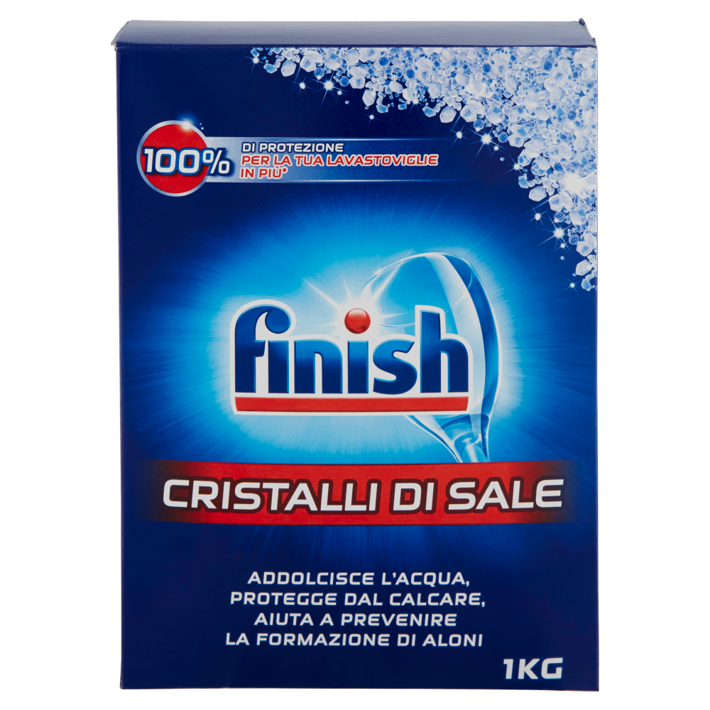 Finish Cristalli di Sale Cura Lavastoviglie 1000 gr, , large