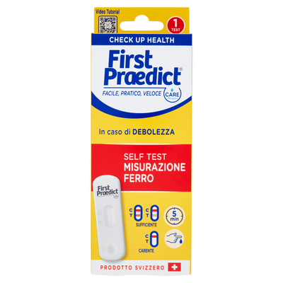 First Praedict Care for you Self Test Misurazione Ferro