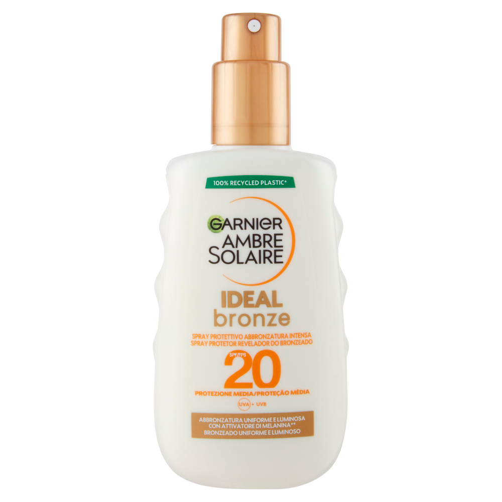 Ambre Solaire Ideal Bronze Latte Solare Abbronzante Spf 20 200 ml, , large