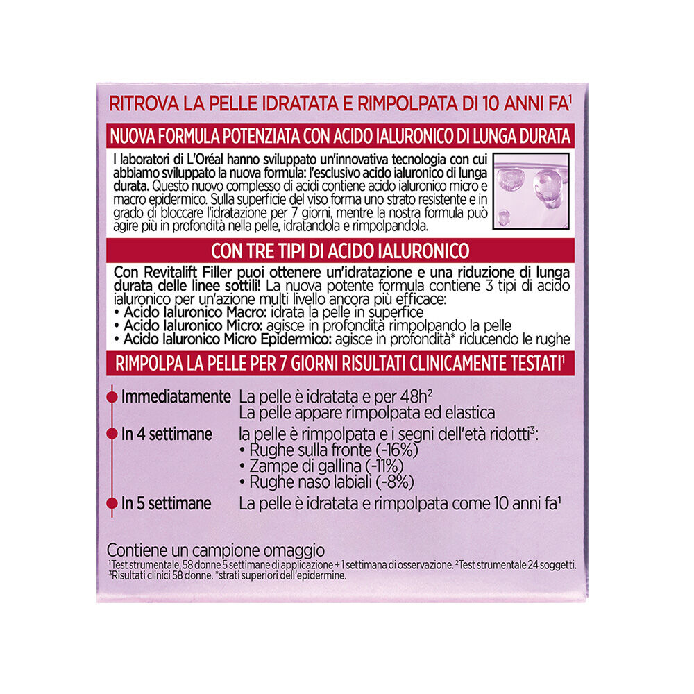 L'Oréal Paris Revitalift filler [HA] Trattamento Anti-rughe Rivolumizzante 50 ml, , large