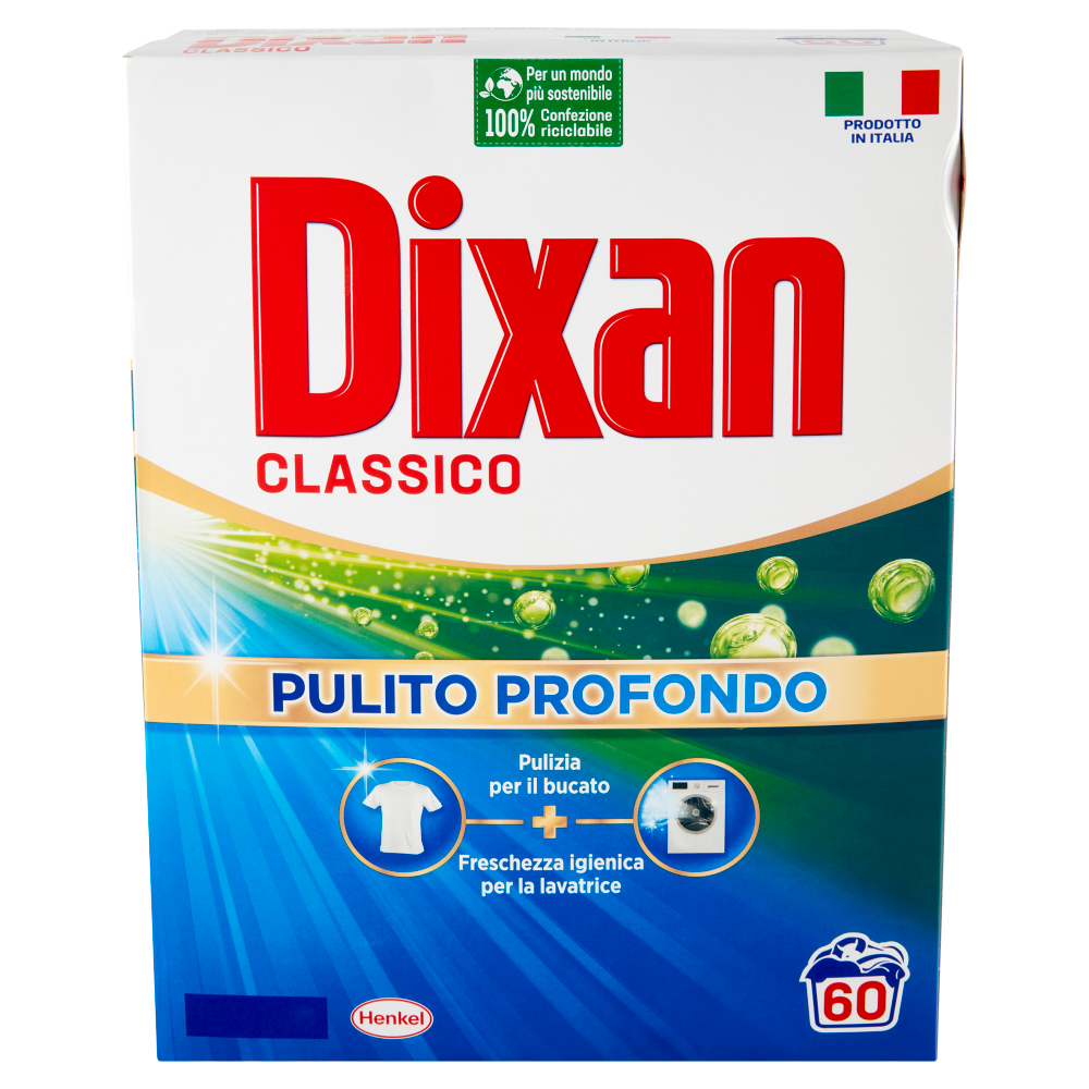 Dixan Detersivo Polvere Classico 60 Lavaggi - -