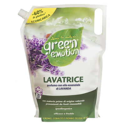 Green Emotion Lavanda Detersivo Lavatrice Ecoricarica 30 Lavaggi