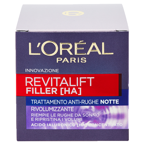 L'Oréal Paris Revitalift Filler [HA] Trattamento Anti-Rughe Notte 50 ml - -