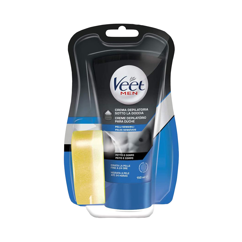 Veet Men Crema Sotto la Doccia Pelli Sensibili 150 ml - -