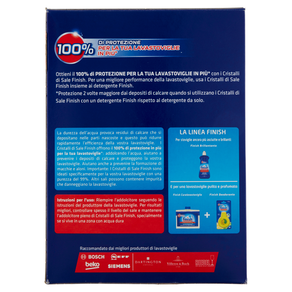 Finish Cristalli di Sale Cura Lavastoviglie 1000 gr,  Finish Cristalli di Sale Cura Lavastoviglie 1000 gr, , large