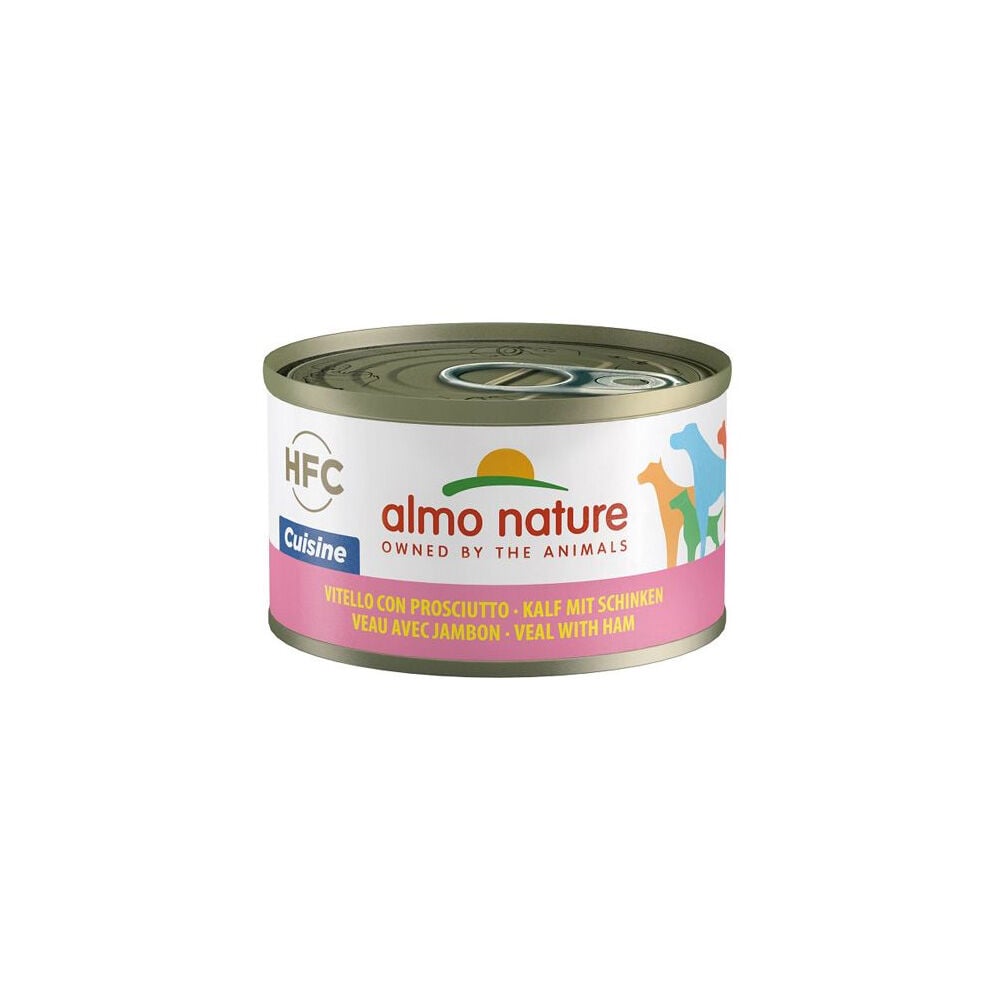 Almo Nature HFC Natural Dog 95 gr Vitello con prosciutto - confezione da 6 pezzi - Cibo umido per cani - 1° ORDINE? scegli tra BZR5 - BZR20 + 200 pt fedeltà - Immagine 5