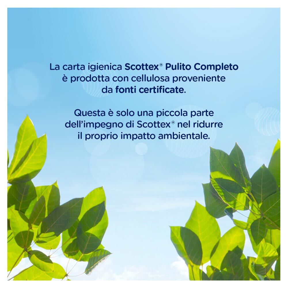 Scottex Carta Igienica Pulito Completo Confezione da 4 Rotoli, , large