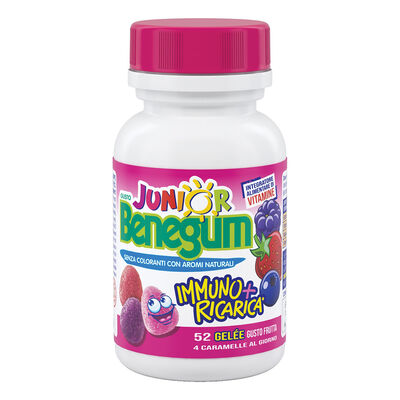 Benegum J Immuno + Ricarica Frutti Rossi 156 g