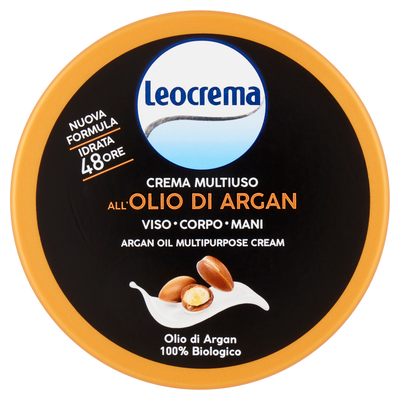 Leocrema Crema Multiuso all'Olio di Argan Viso e Corpo  300 ml