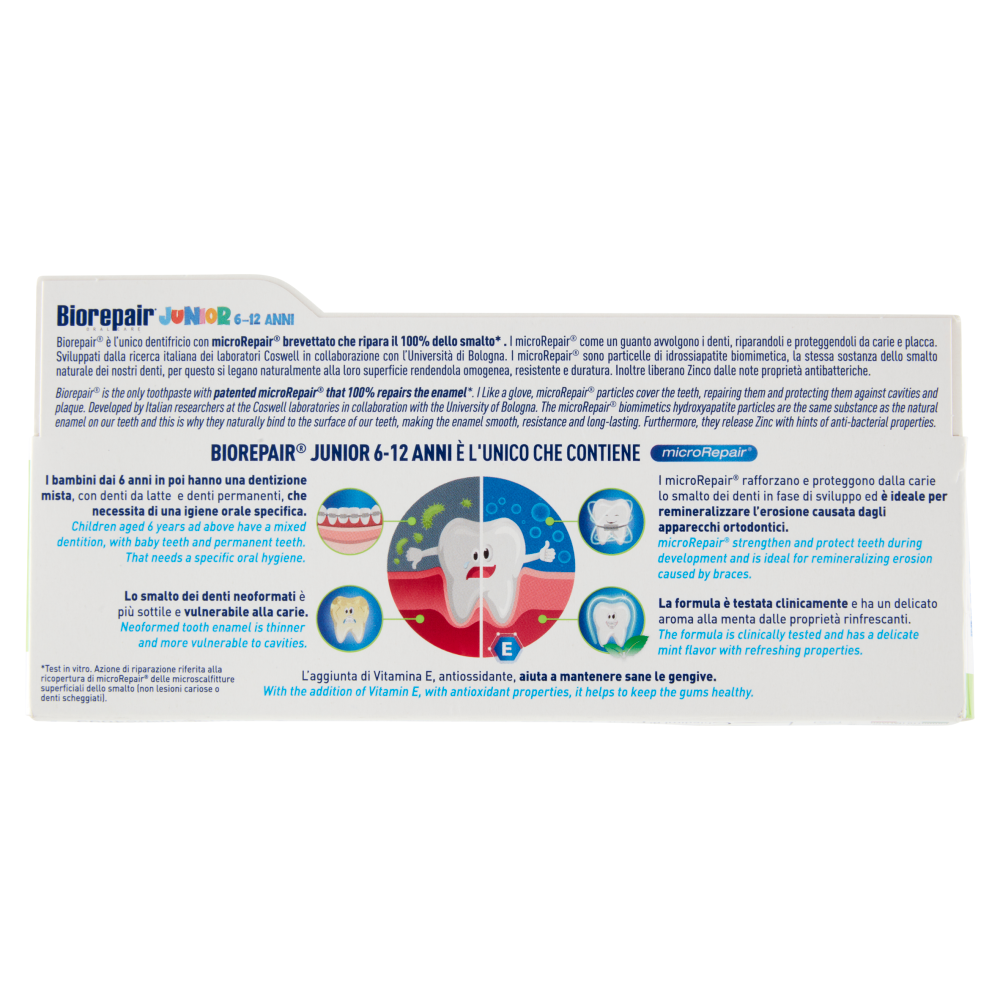 Biorepair Junior 6-12 anni Dentifricio 75 ml, , large