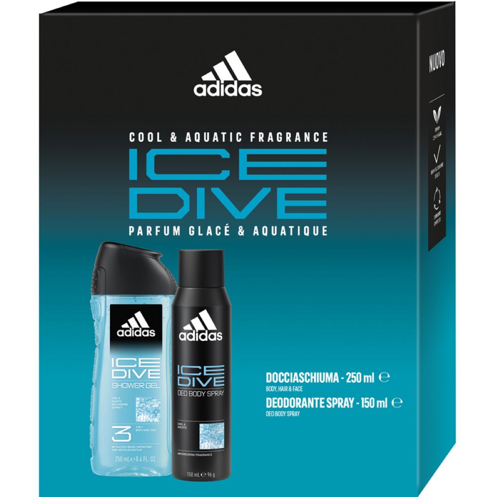 Adidas Ice Dive Deodorante Cofanetto, , large