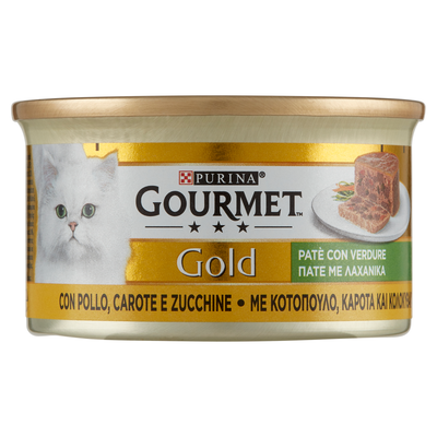 Gourmet Gold Patè con Verdure con Pollo, Carote e Zucchine 85 g