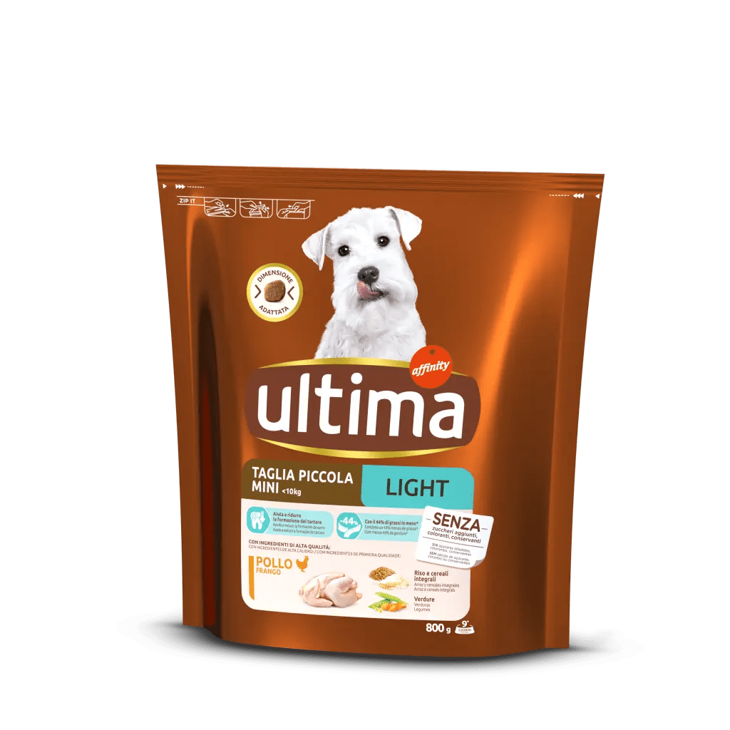 Ultima Dog Mini (1-10 kg) Light Pollo 800 g - -