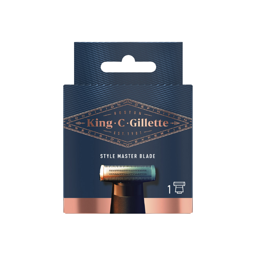 Gillette King C. Lamette di Ricambio per Rasoio Elettrico Regolabarba Style Master - -