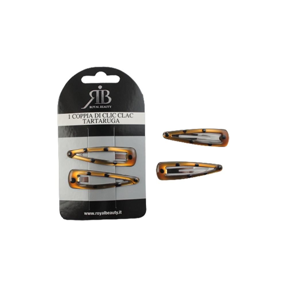 Royal Beauty Coppia Clic Clac Tartaruga, , large