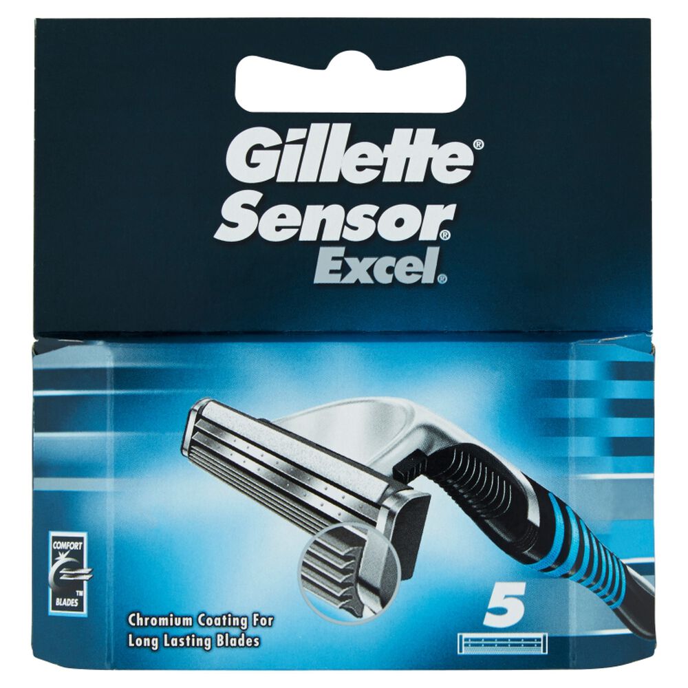 Gillette Sensor Excel Ricambi 5 Pezzi, , large
