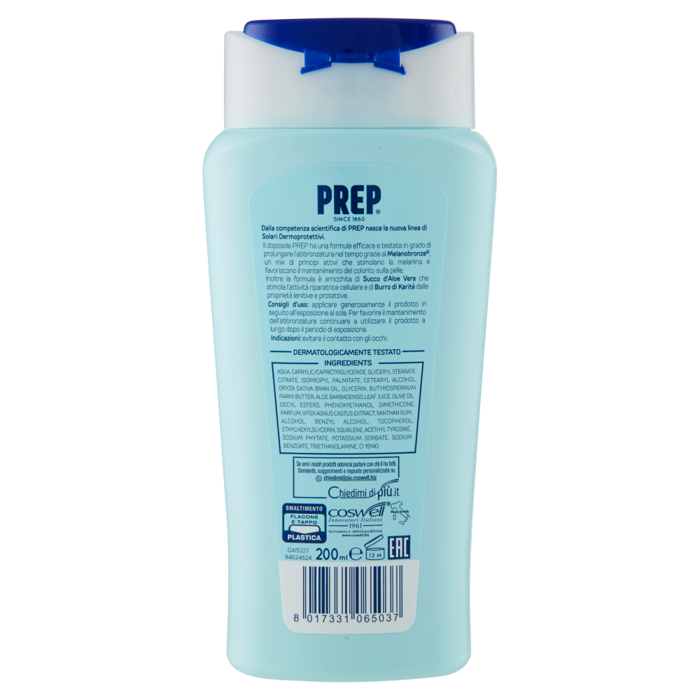 Prep Dermoprotettivo Doposole Abbronzatura Prolungata 200 ml, , large