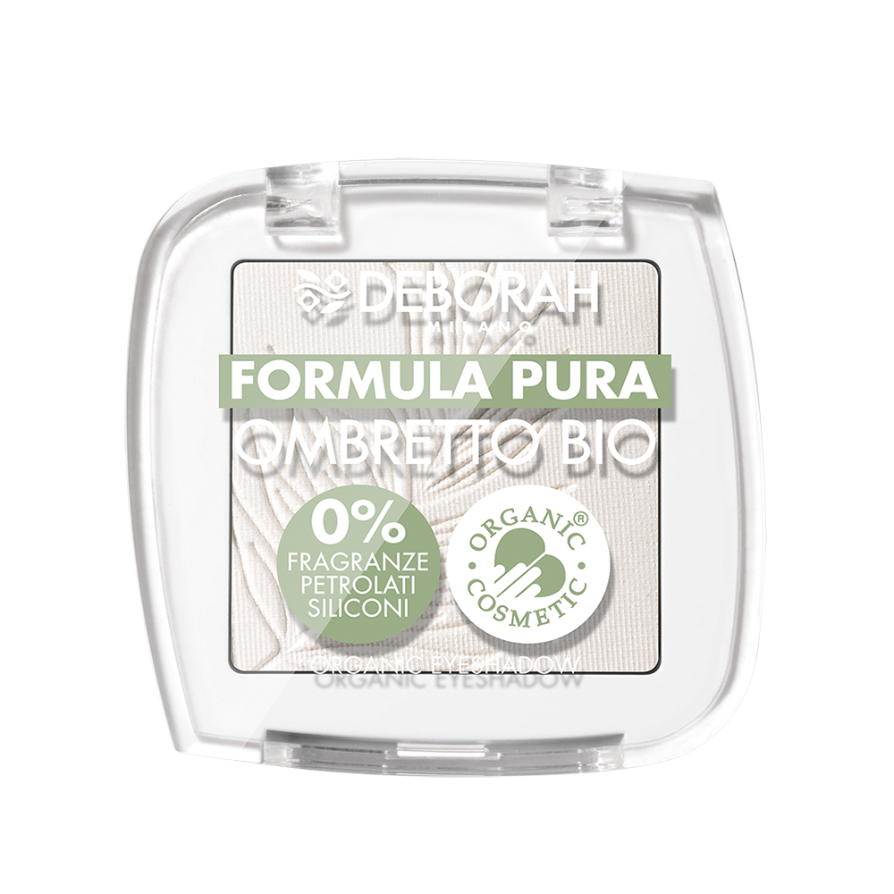 Deborah Ombretto Occhi Mono Bio Formula Pura Colore N.01 White, Con Ingredienti 100% Di Origine Naturale, Vegan E Animal Friendly-image