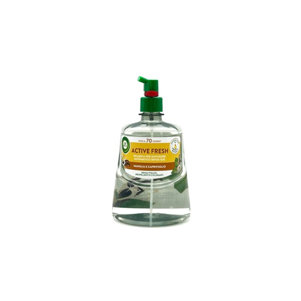 Air Wick Active Fresh Ricarica per Diffusore Automatico Senza Gas - Vaniglia e Caprifoglio 228 ml - -