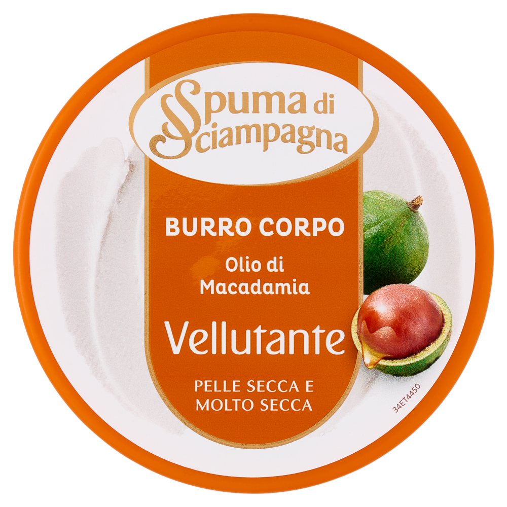 Spuma Di Sciampagna Benessere Burro Corpo Vellutante Olio di Macadamia 200 ml - -