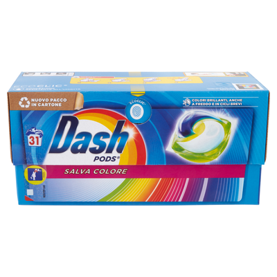 Dash Pods Detersivo Lavatrice Capsule Colore 31 Lavaggi