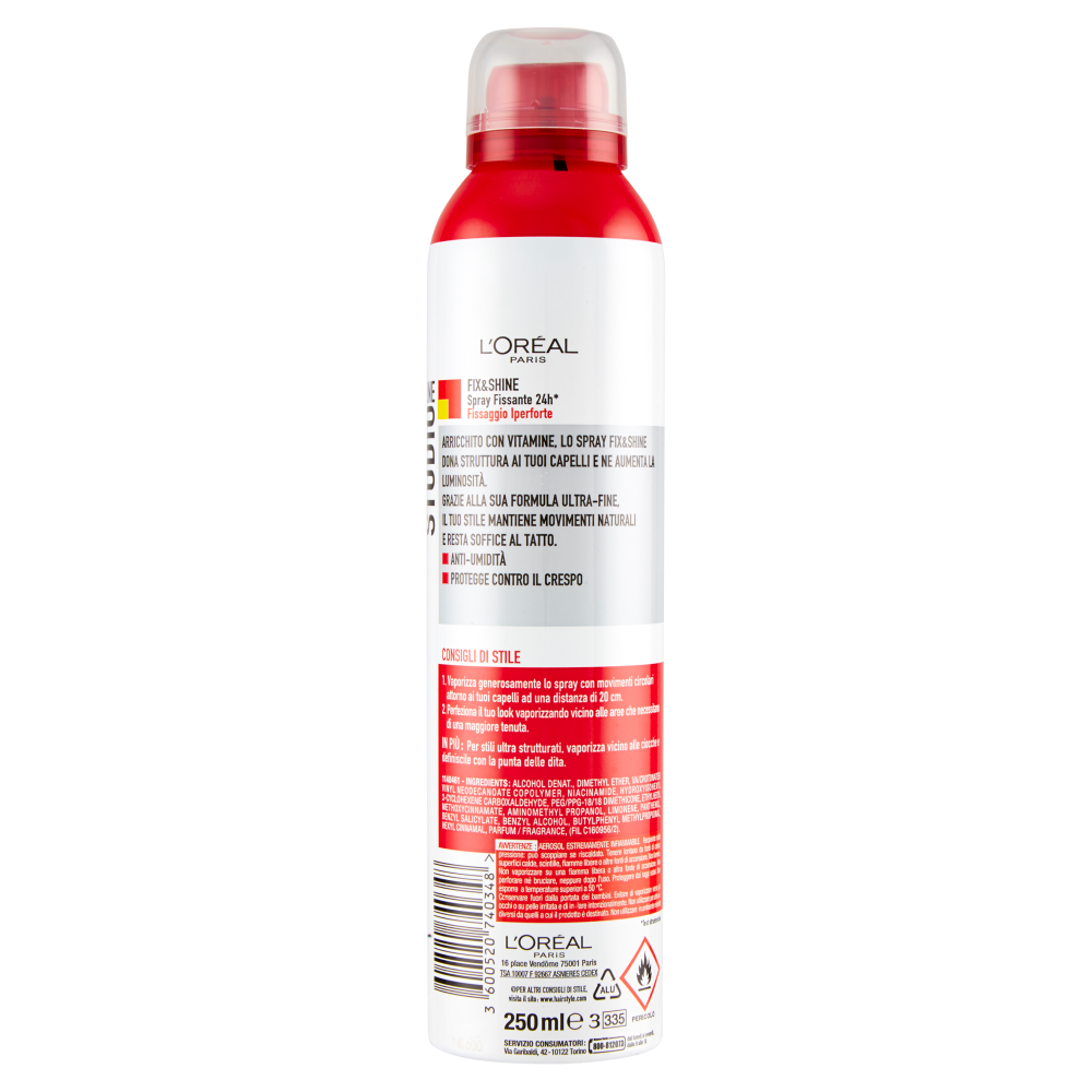 Studio Line Spray Fix&Shine Iperfissante, , large