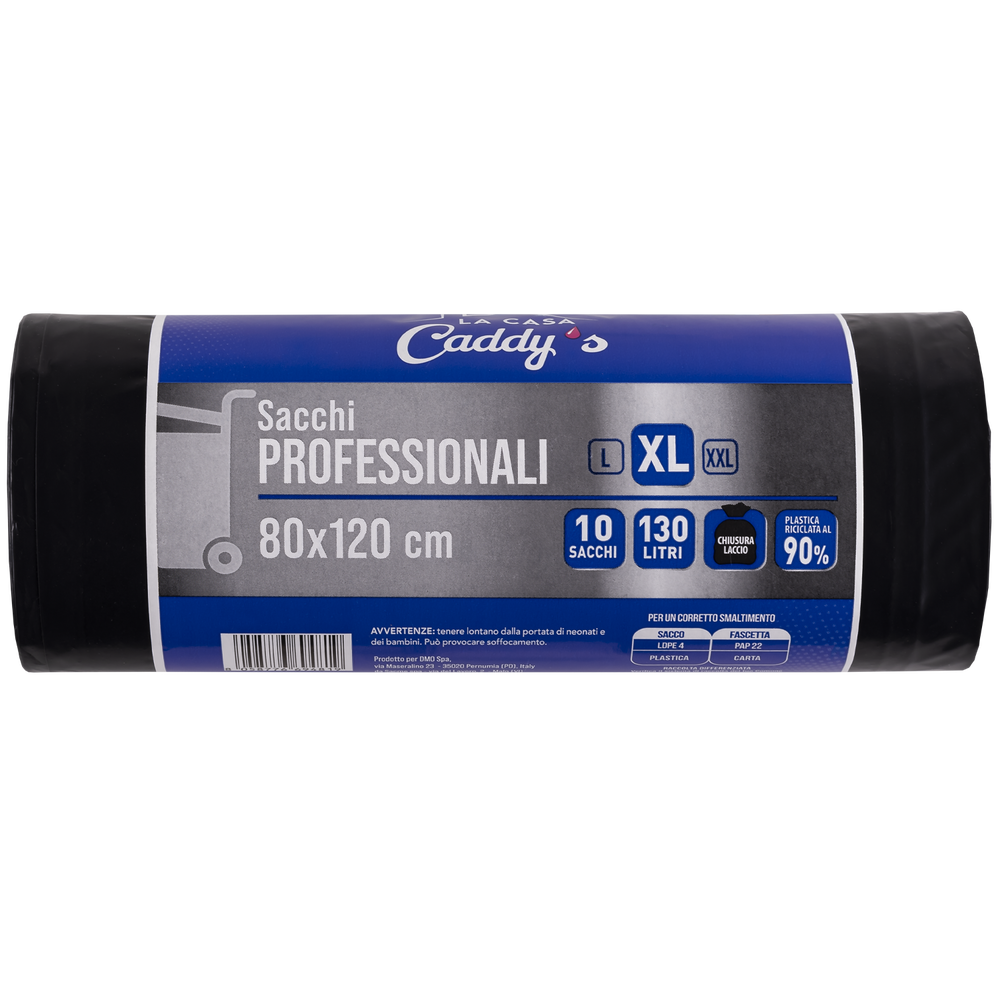 Caddy's Sacchi XL Nero 80x120 10 Pezzi, , large
