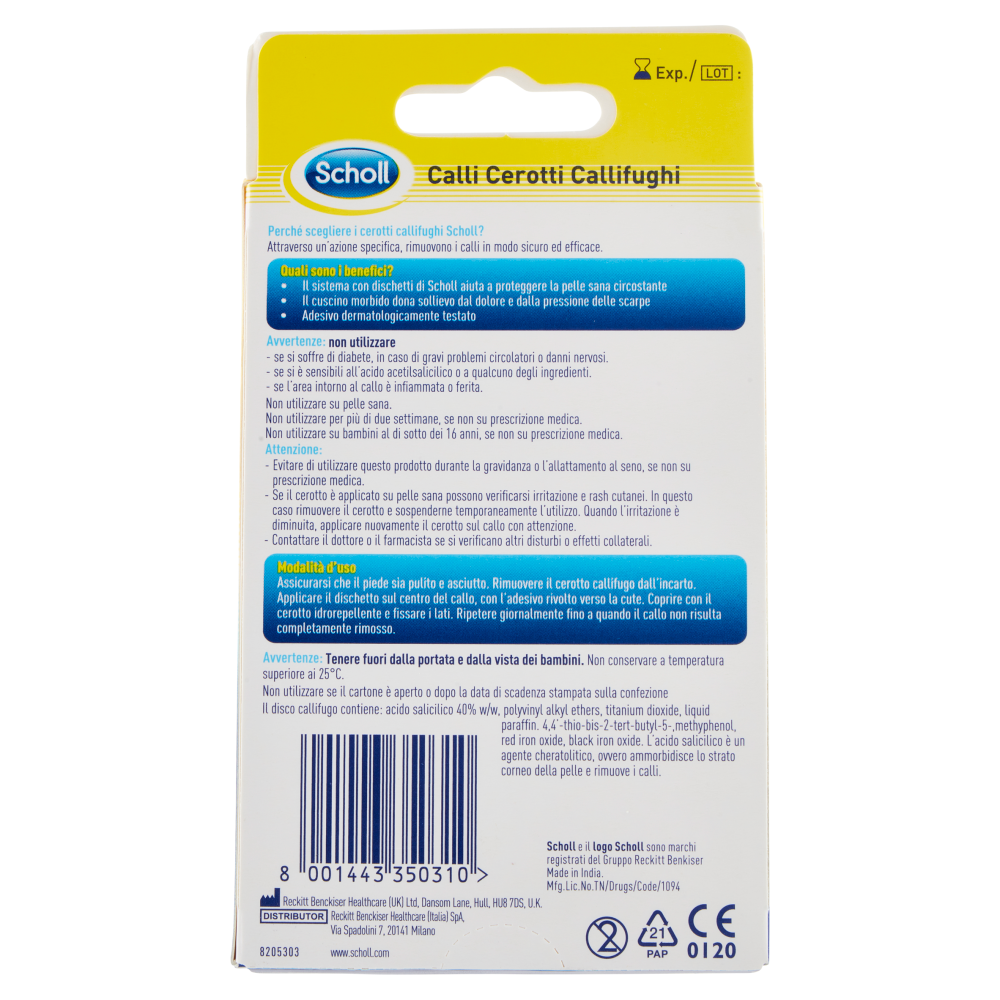 Scholl Cerotti Callifughi 4 Pezzi, , large