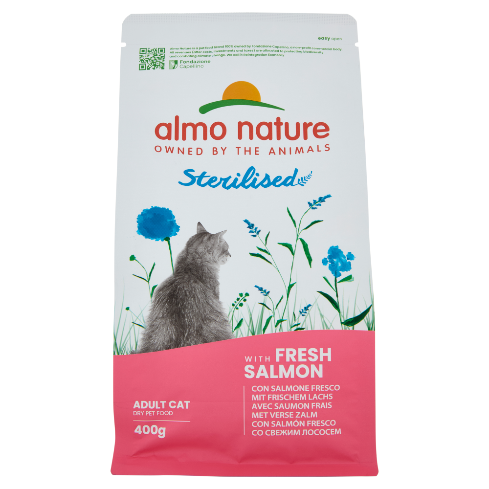 Almo Nature Sterilised Adult Cat con Salmone Fresco 2 kg - -