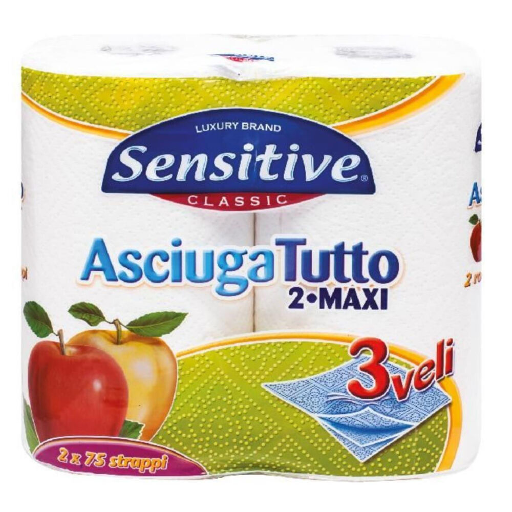 Sensitive Asciugatutto 2 Rotoli, , large image number null