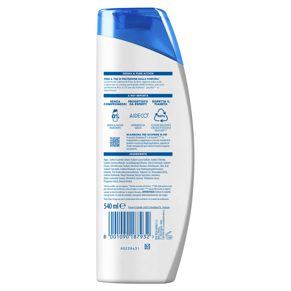 Head & Shoulders Lisci e Setosi 2In1 Antiforfora Shampoo e Balsamo 540 ml, , large