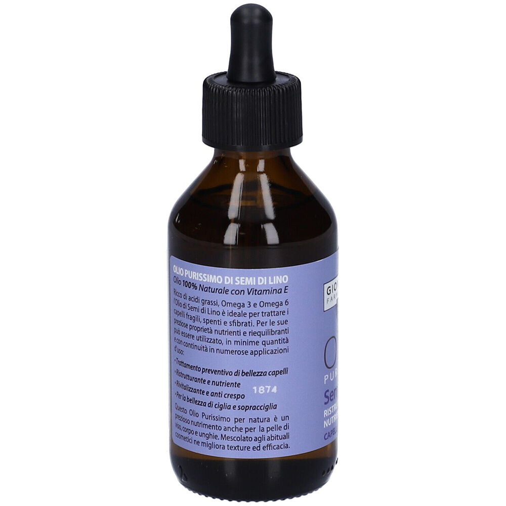 Giovanardi Farmaceutici Olio Purissimo di Semi di Lino 100 ml, , large