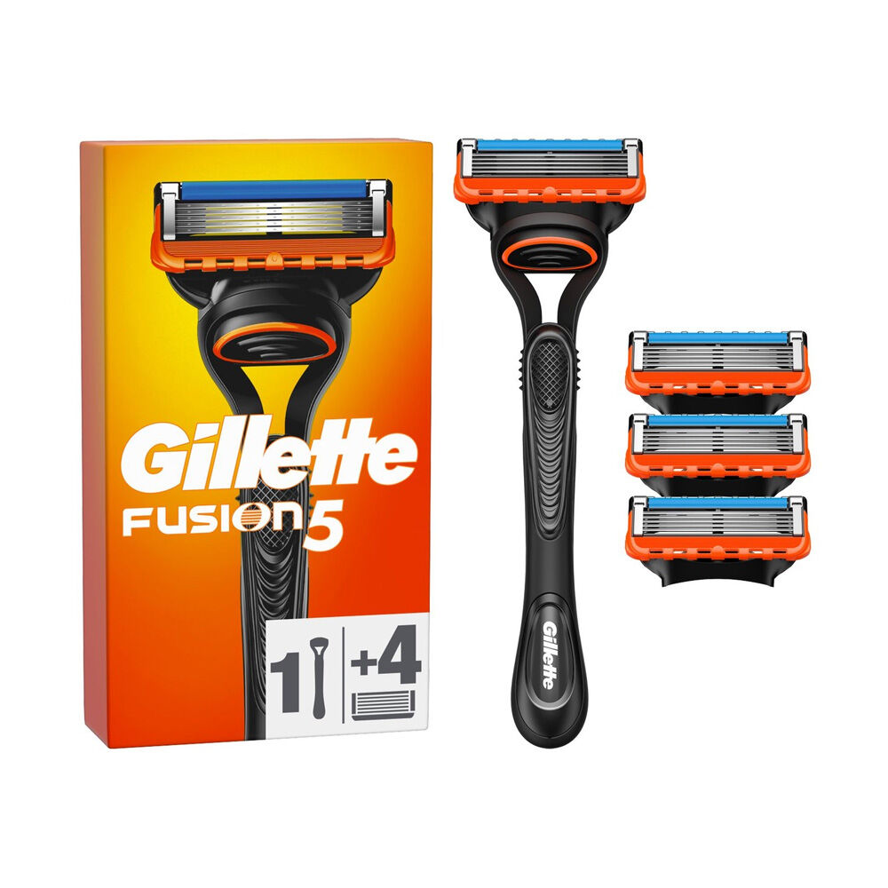 Gillette Fusion5 Rasoio Manuale + 4 Ricariche	, , large