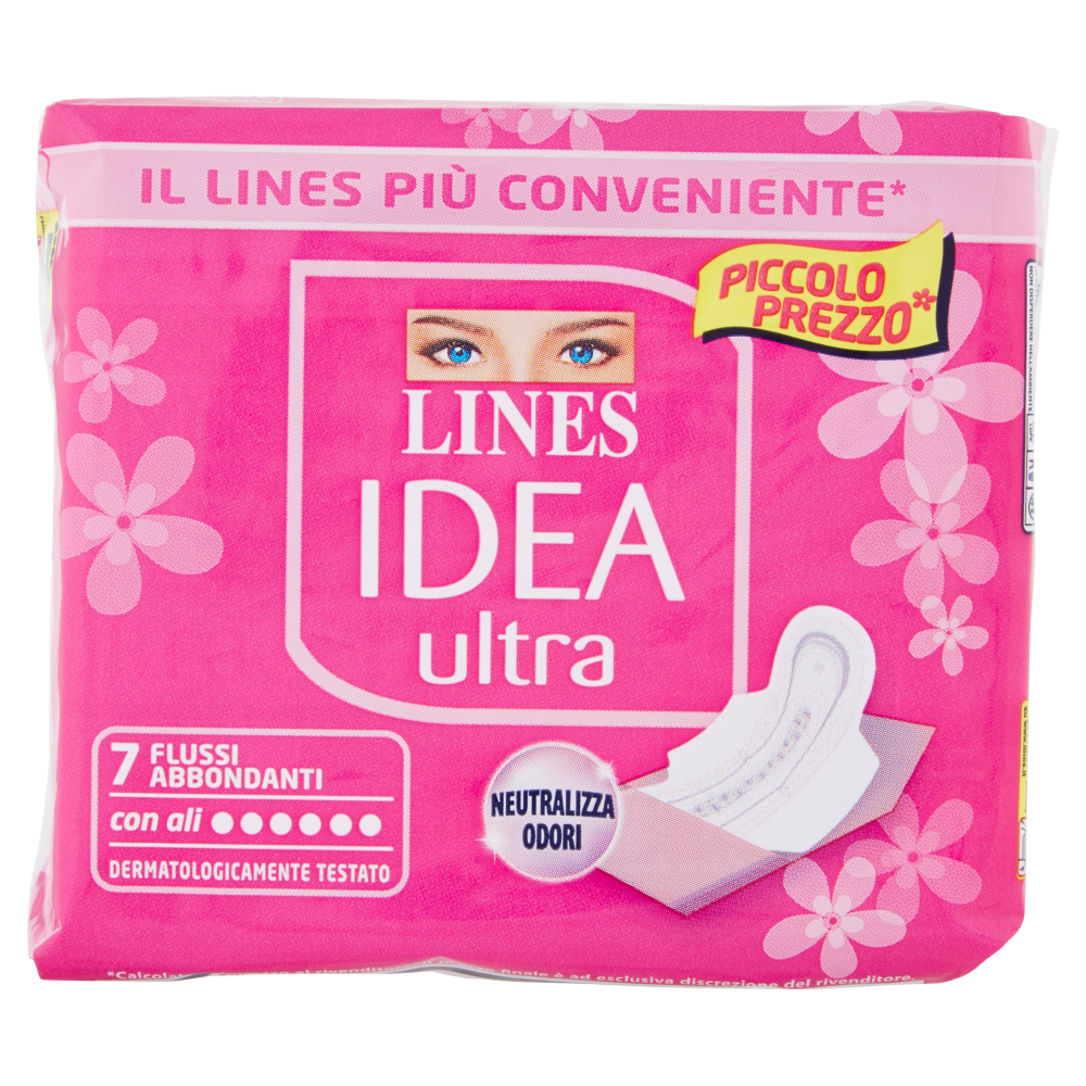 Lines Idea Ultra Flussi Abbondanti 7 Assorbenti, , large