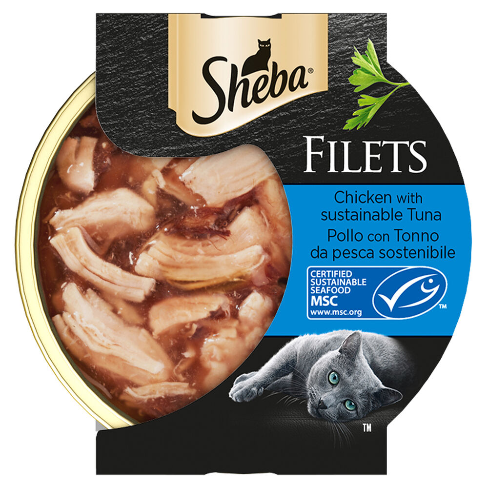 Sheba Cat Filets Pollo e Tonno 60 gr, , large