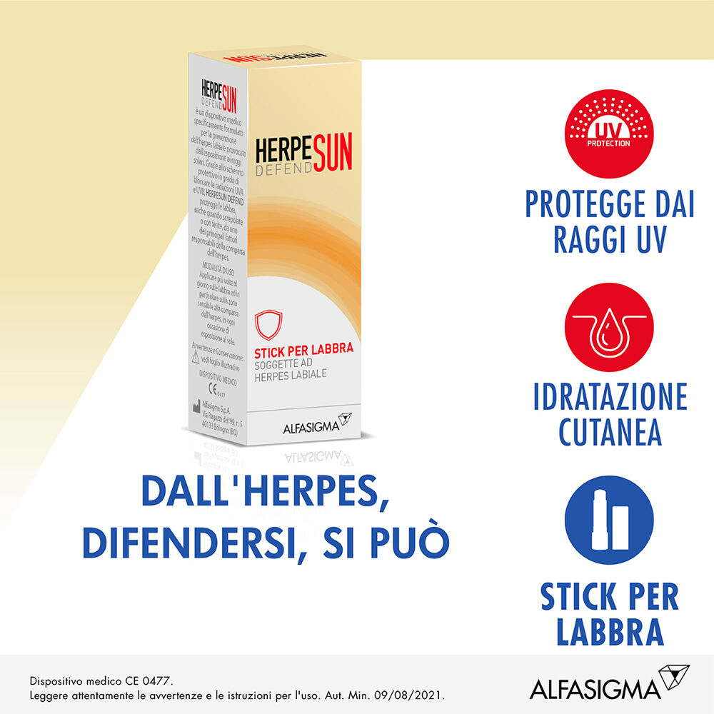 Herpesun Defend Stick Per Labbra 5 ml, , large