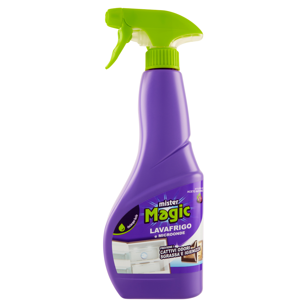 Mister Magic Lavafrigo e Microonde Arricchito con Aceto Naturale 500 ml - -